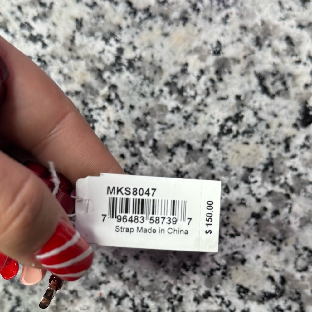 Michael Kors NWT Red-Coated Stainless Steel Strap For Apple Watch - Picture 6 of 7